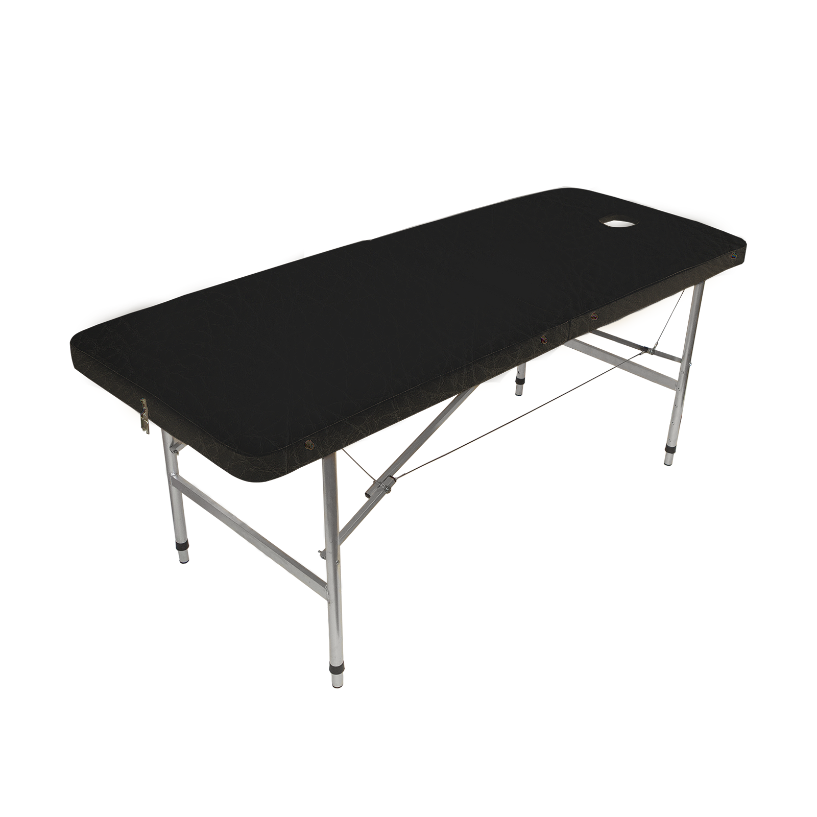 Массажный стол Your Stol складной с регулировкой от 70 до 87см XL, 190х70 см, черный
