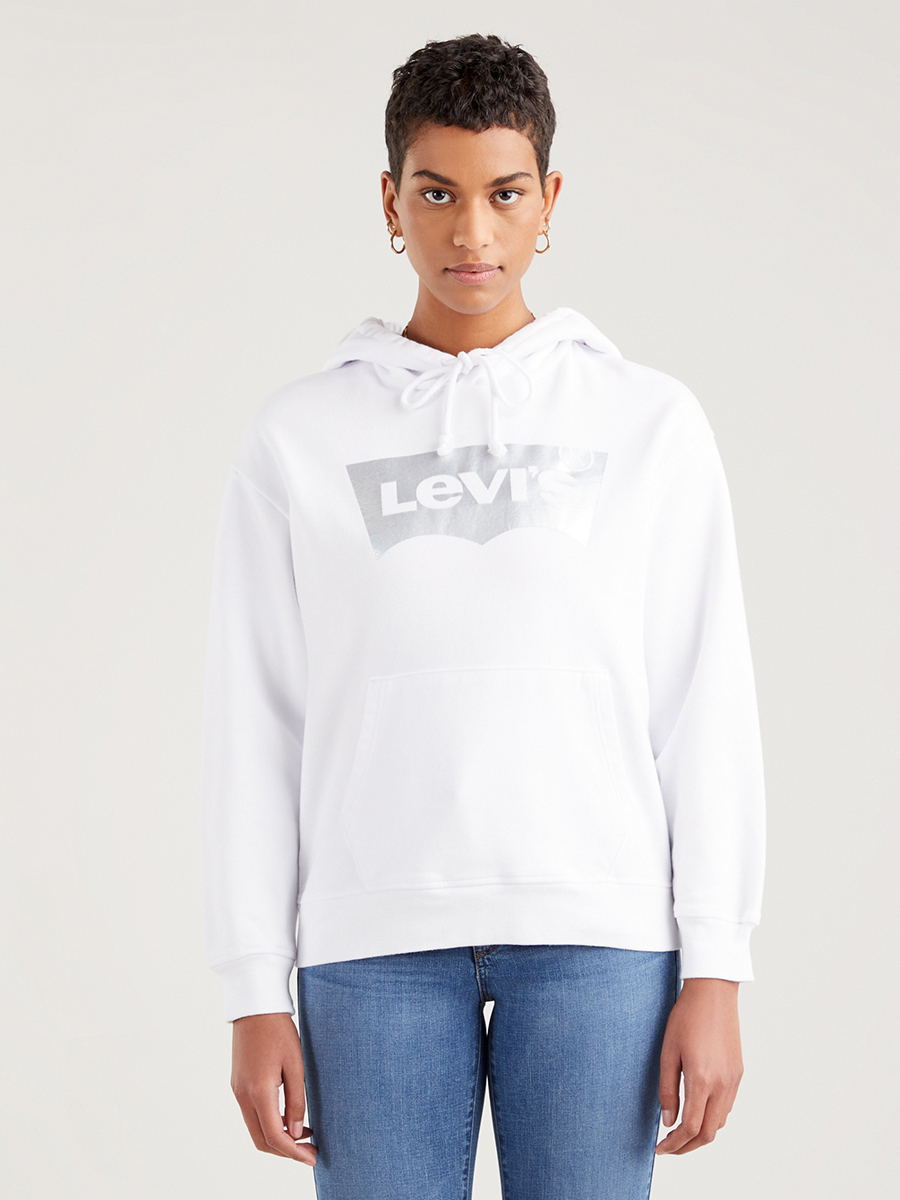 

Худи женское Levi's 18487-0106 белое L, Белый, 18487-0106