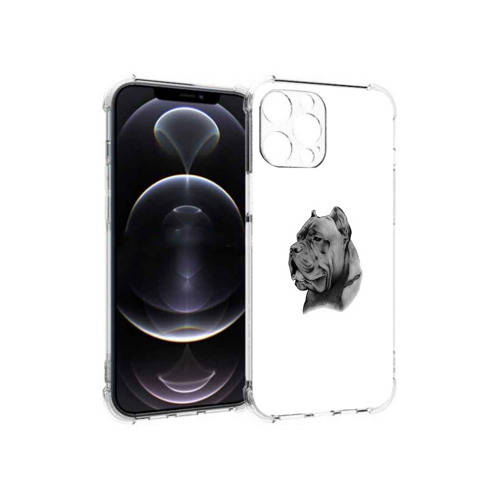 Чехол MyPads Tocco для Apple iPhone 12 Pro Max грозный бульдог (PT157374.616.300)