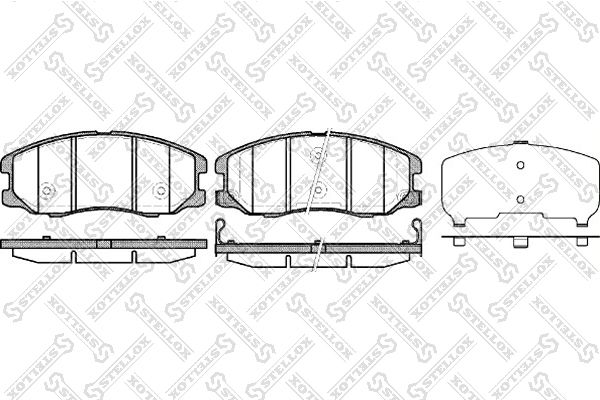 Тормозные колодки Stellox дисковые 001094BSX