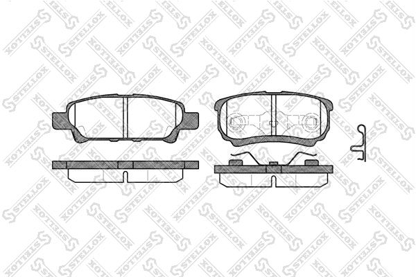 

Тормозные колодки Stellox дисковые 1062002SX