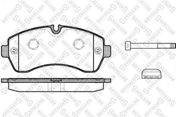 

Тормозные колодки Stellox дисковые 1254000SX