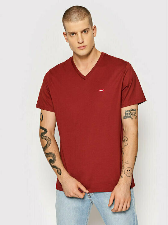 

Футболка мужская Levi's 85641-0019 бордовая 2XL, 85641-0019