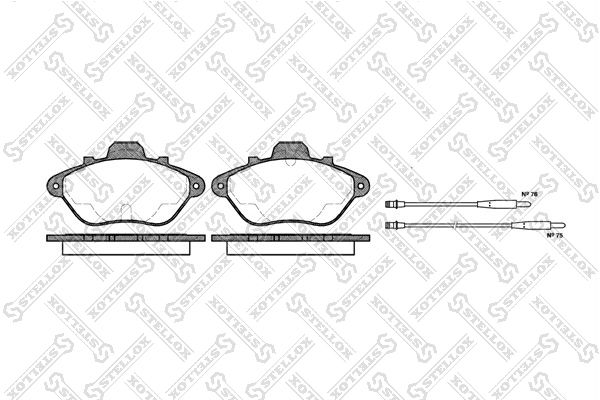 

Тормозные колодки Stellox дисковые 321004BSX