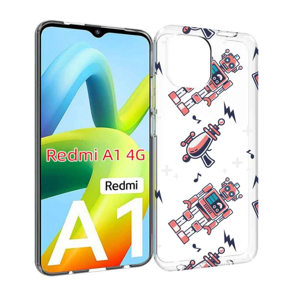 

Чехол MyPads мини-роботы для Xiaomi Redmi A1, Прозрачный, Tocco