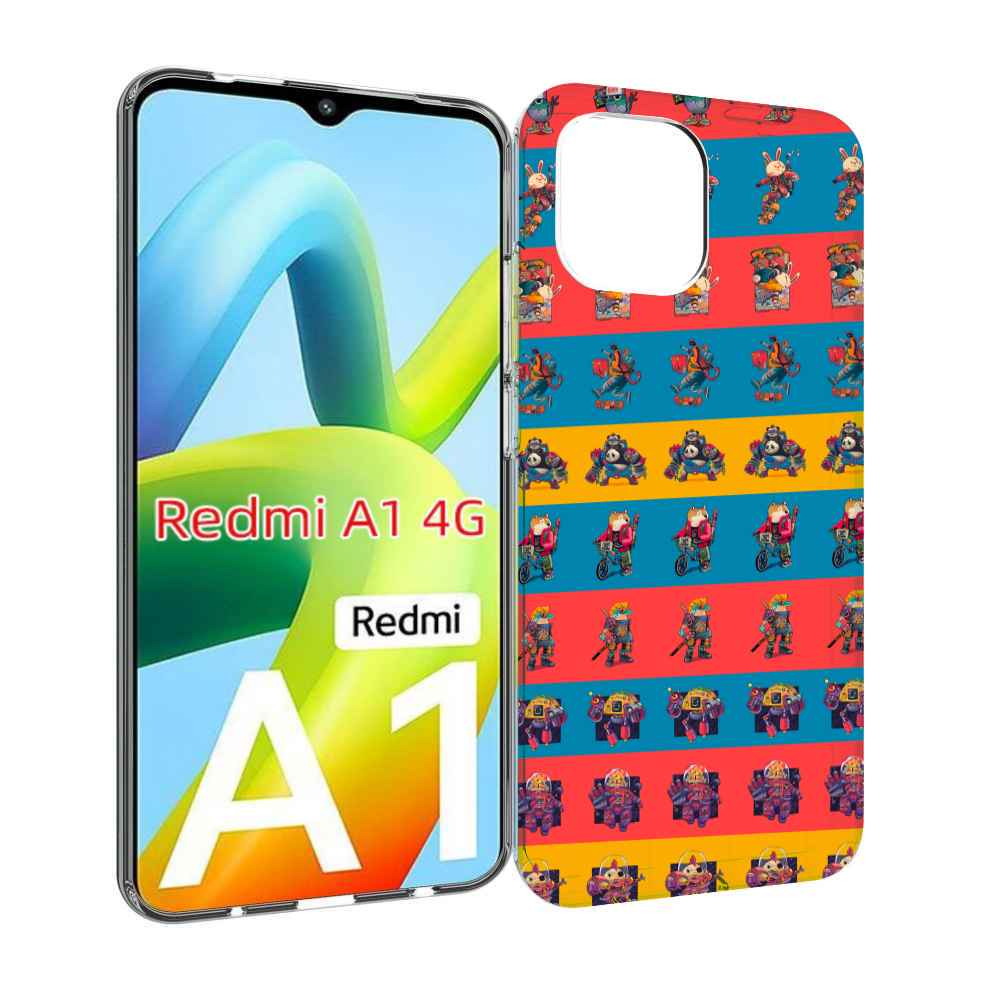 

Чехол MyPads много стикеров для Xiaomi Redmi A1, Прозрачный, Tocco