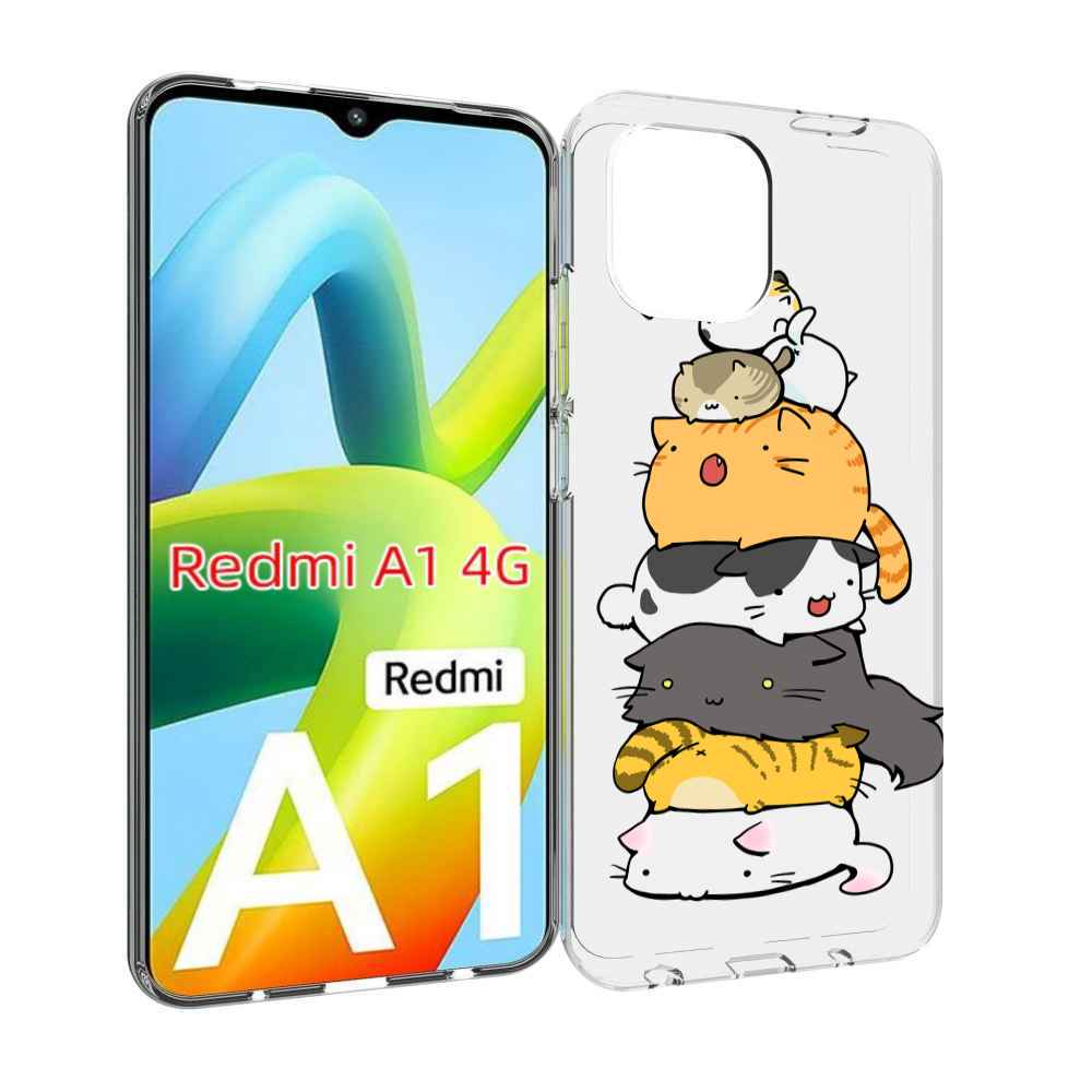 

Чехол MyPads много-маленьких-котиков для Xiaomi Redmi A1, Прозрачный, Tocco
