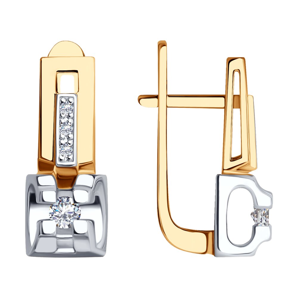 

Серьги из красного золота SOKOLOV 1021250, бриллиант, 1021250