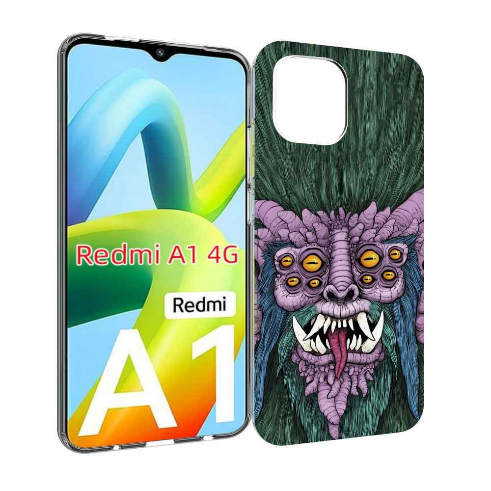 

Чехол MyPads многоглазый черт для Xiaomi Redmi A1, Прозрачный, Tocco