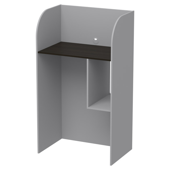 

Компьютерный стол ДКС-14 85/55/150 см Серый + Венге