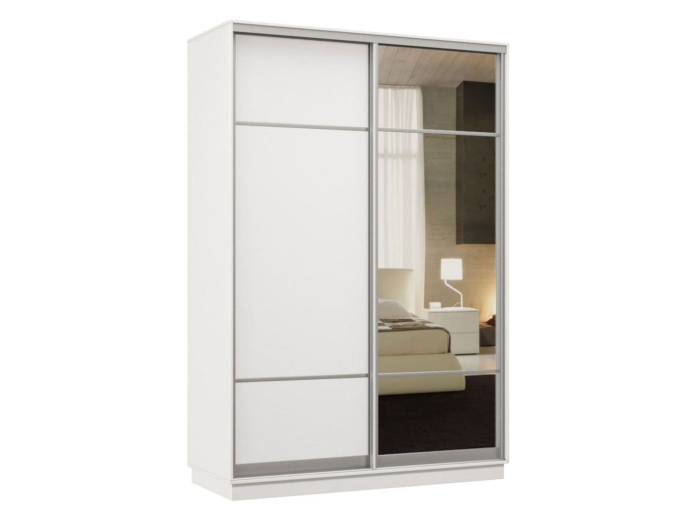 

Шкаф-купе Хочу домой Маршал Лайт Белый / Зеркало 2400 мм 1200 мм 450 мм, Маршал Лайт 42155