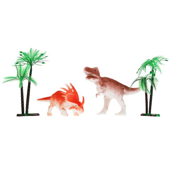 фото Игрушка пластизоль набор динозавров меняют цвет в воде пак с хэдером играем вместе