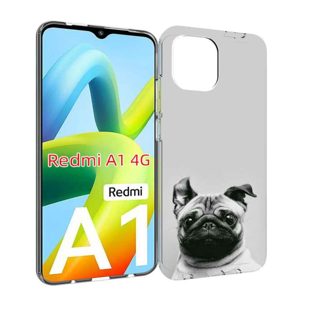 

Чехол MyPads мопс для Xiaomi Redmi A1, Прозрачный, Tocco
