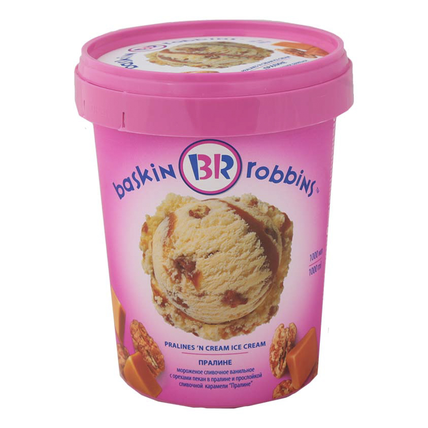 Мороженое сливочное Baskin Robbins Пралине БЗМЖ 600 г