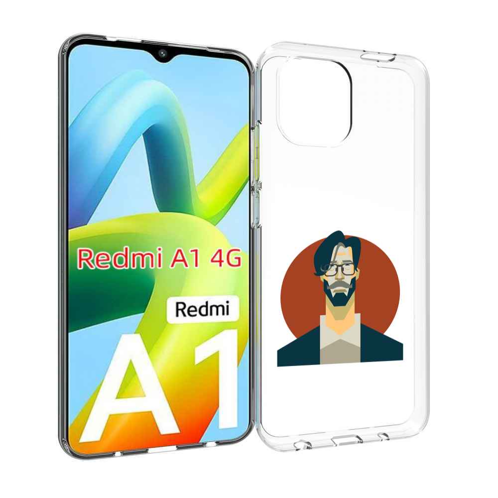 

Чехол Mypads Мужичек-В-Очках Для Xiaomi Redmi A1, Прозрачный, Tocco