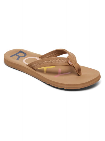 

Шлепанцы женские Roxy ARJL100866-TAN коричневые 39.5 RU, ARJL100866-TAN