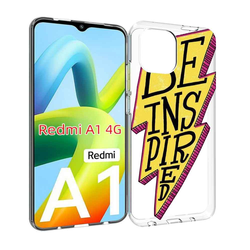 

Чехол Mypads Надпись В Желтой Молнии Для Xiaomi Redmi A1, Прозрачный, Tocco
