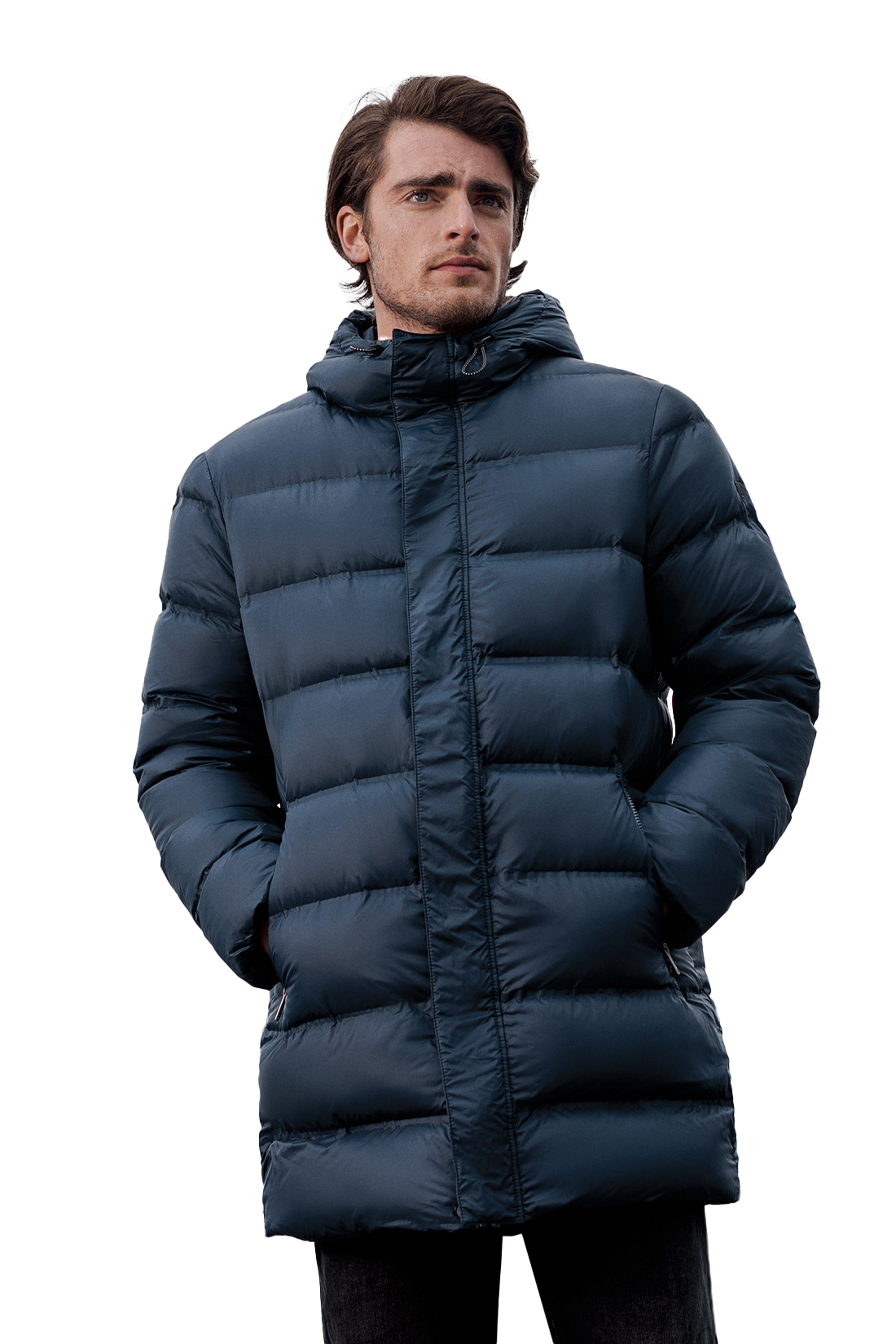 

Пуховик мужской Baon B501543 синий 4XL, B501543