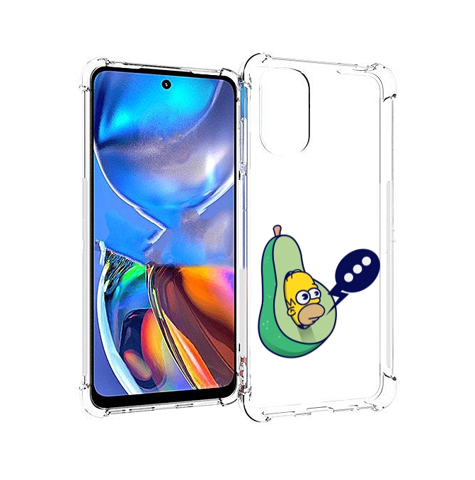 

Чехол MyPads Гомер-авокадо для Motorola Moto E32, Прозрачный, Tocco