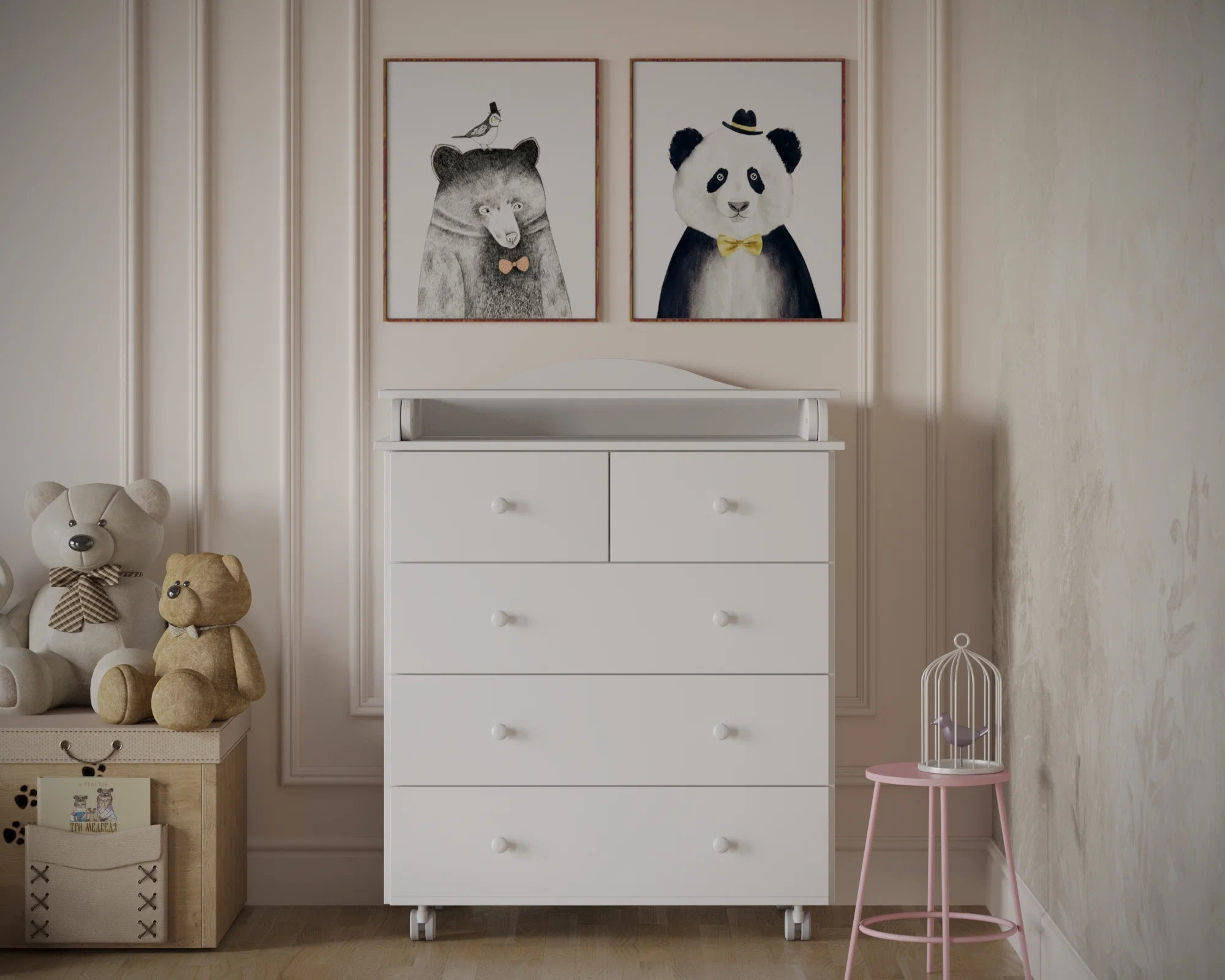 Комод детский пеленальный DALLAS белый