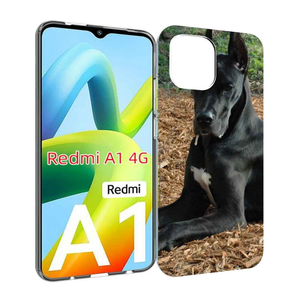 

Чехол Mypads Немецкии Дог Для Xiaomi Redmi A1, Прозрачный, Tocco