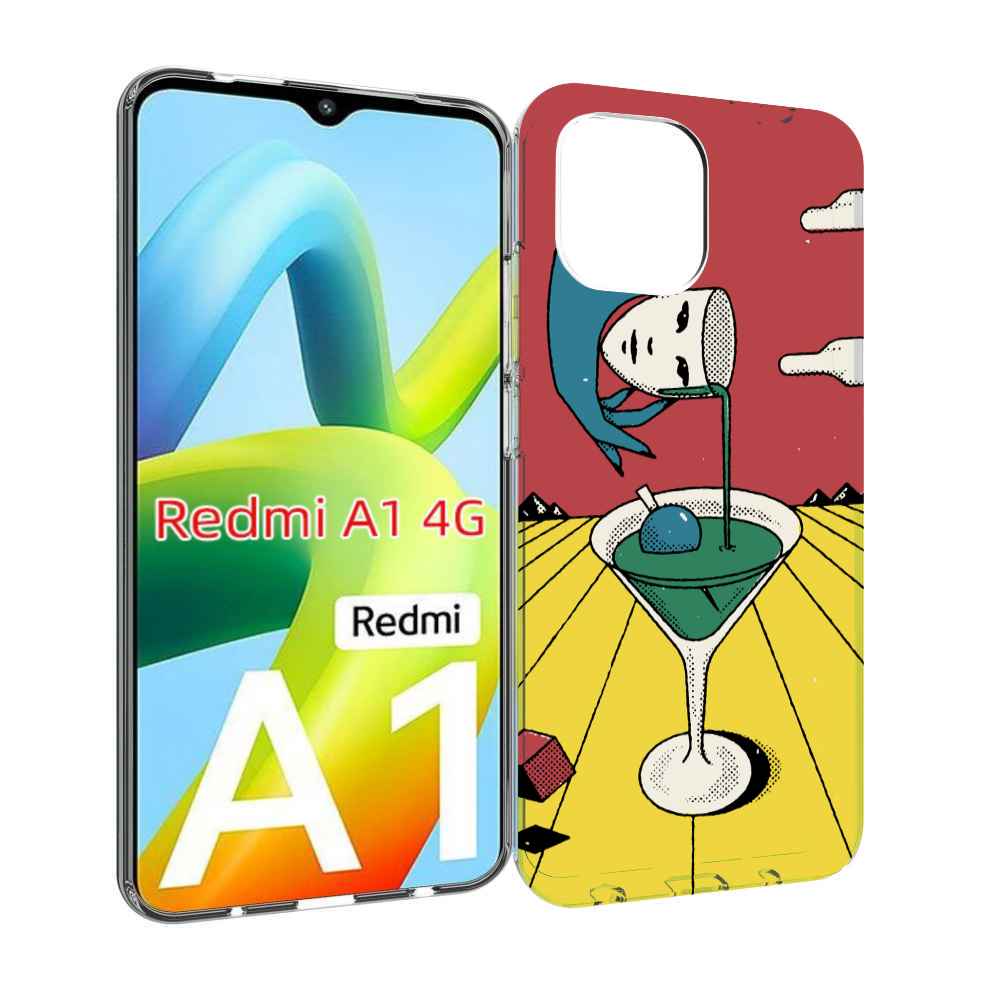 

Чехол Mypads Необычный Напиток Для Xiaomi Redmi A1, Прозрачный, Tocco