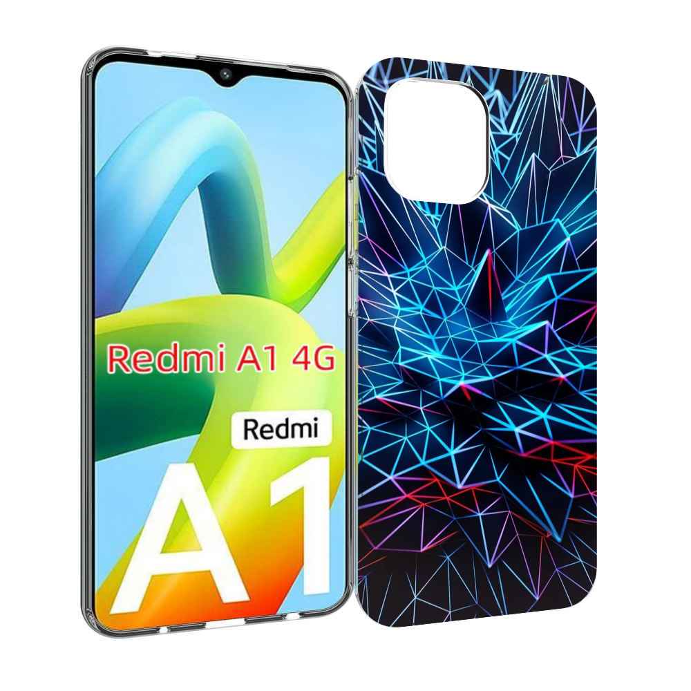 

Чехол Mypads Неоновая-Абстракция Для Xiaomi Redmi A1, Прозрачный, Tocco