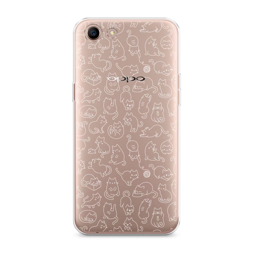 

Чехол Awog на Oppo A83 "Шкодливые котики", Разноцветный, 250150-2