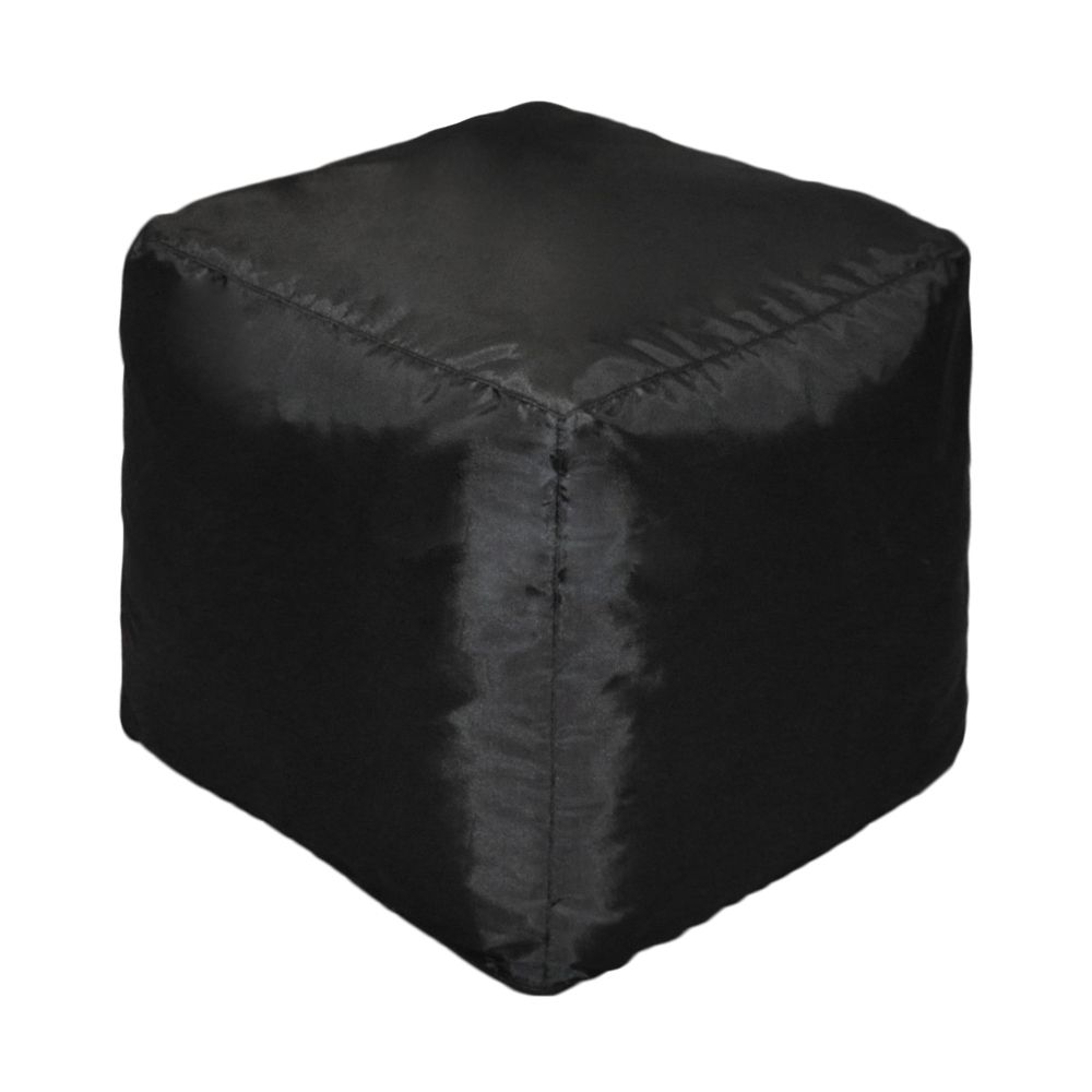 фото Бескаркасный пуф-куб pazitif бмо9 one size, оксфорд, черный