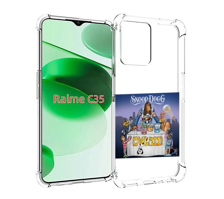

Чехол MyPads Snoop Dogg COOLAID для Realme C35 / Narzo 50A Prime, Прозрачный, Tocco