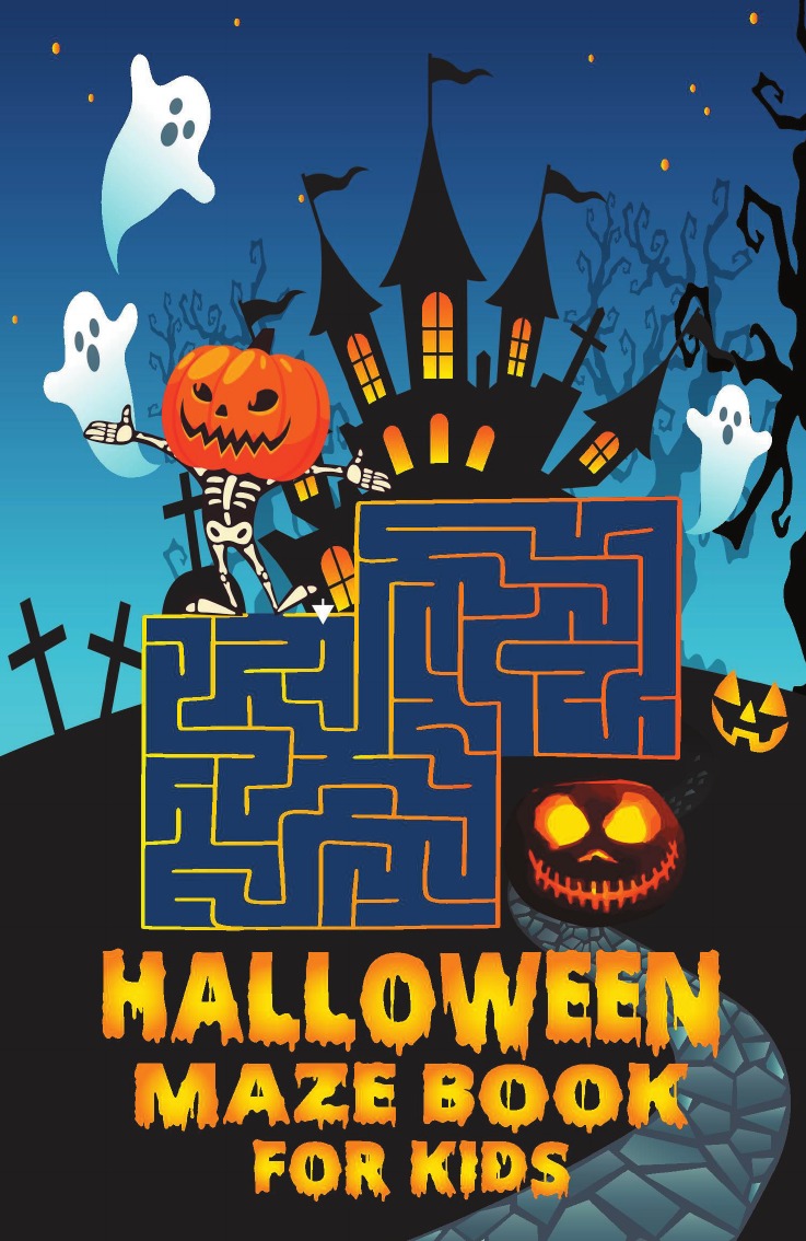 

Halloween maze book for kids