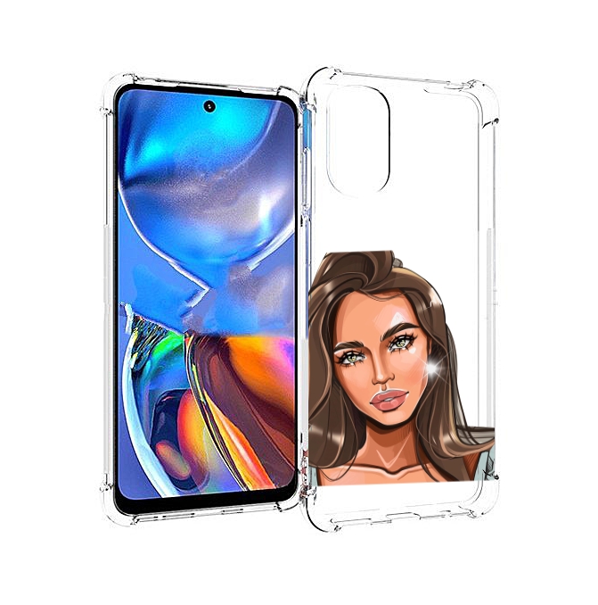 

Чехол MyPads Девушка-с-зелеными-глазами для Motorola Moto E32, Прозрачный, Tocco