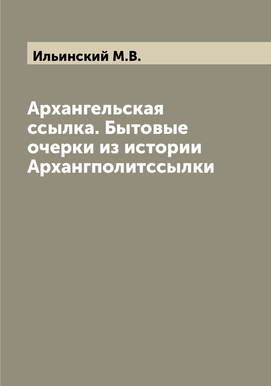 

Книга Архангельская ссылка. Бытовые очерки из истории Архангполитссылки