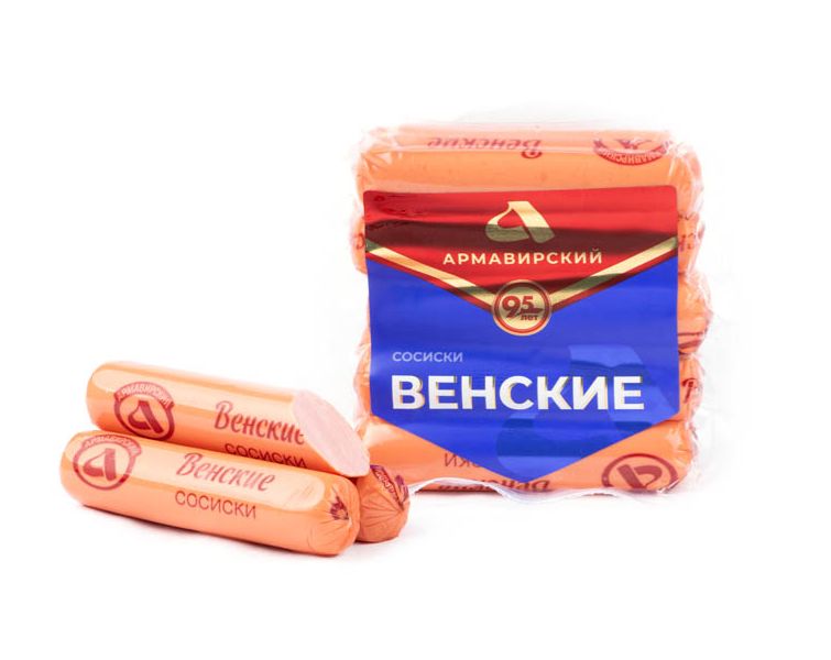 

Сосиски Армавирский МК Венские +-1 кг