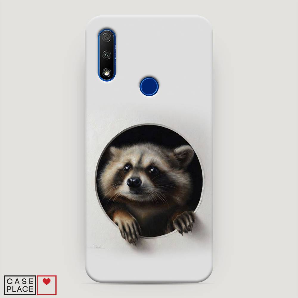 

Чехол Awog "Любопытный енот" для Honor 9X, 69920-1