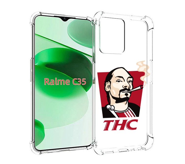 

Чехол MyPads THC для Realme C35 / Narzo 50A Prime, Прозрачный, Tocco