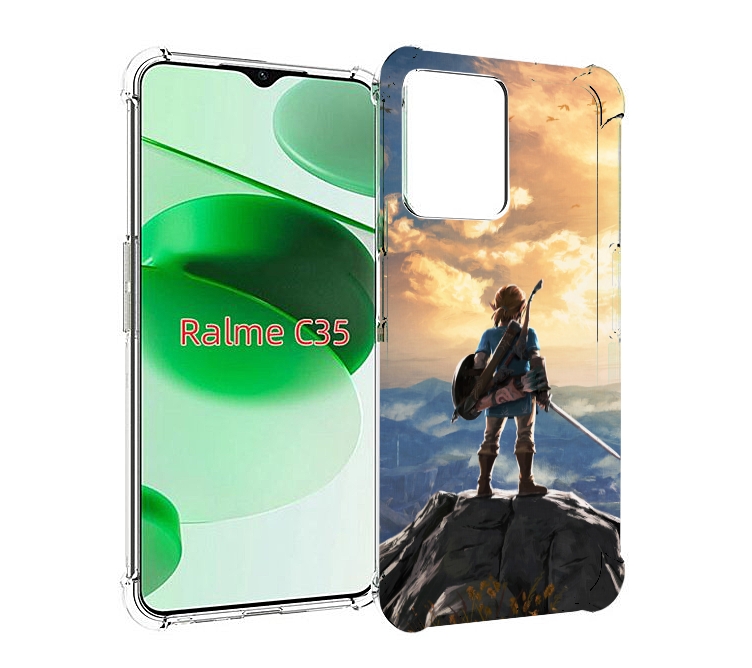 

Чехол MyPads The Legend of Zelda для Realme C35 / Narzo 50A Prime, Прозрачный, Tocco