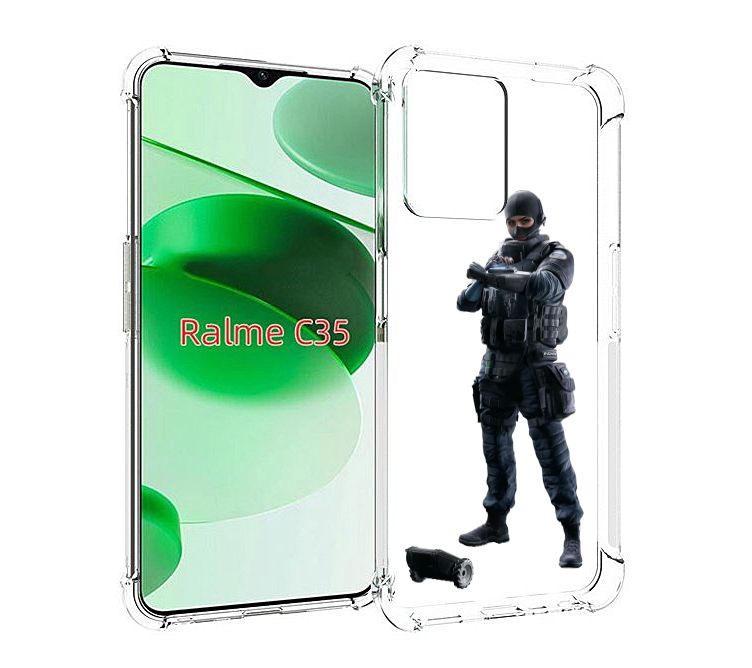 

Чехол MyPads Tom-Clancy's-Rainbow-Six-1 для Realme C35 / Narzo 50A Prime, Прозрачный, Tocco