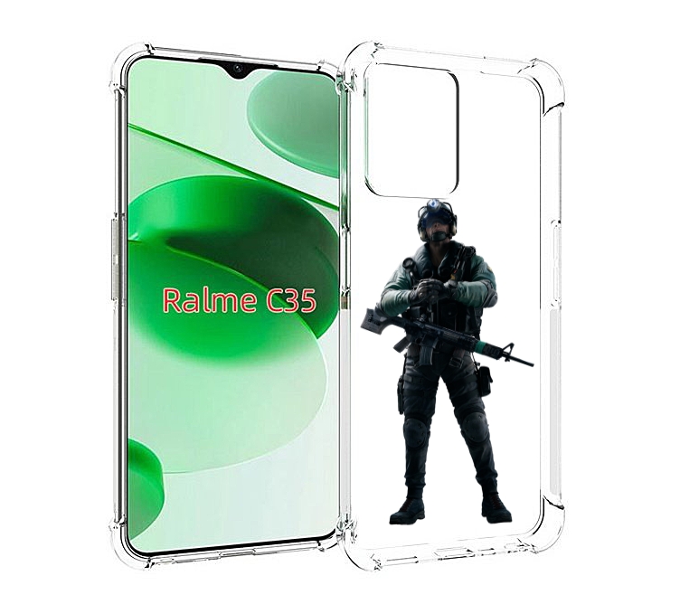 

Чехол MyPads Tom-Clancy's-Rainbow-Six-2 для Realme C35 / Narzo 50A Prime, Прозрачный, Tocco