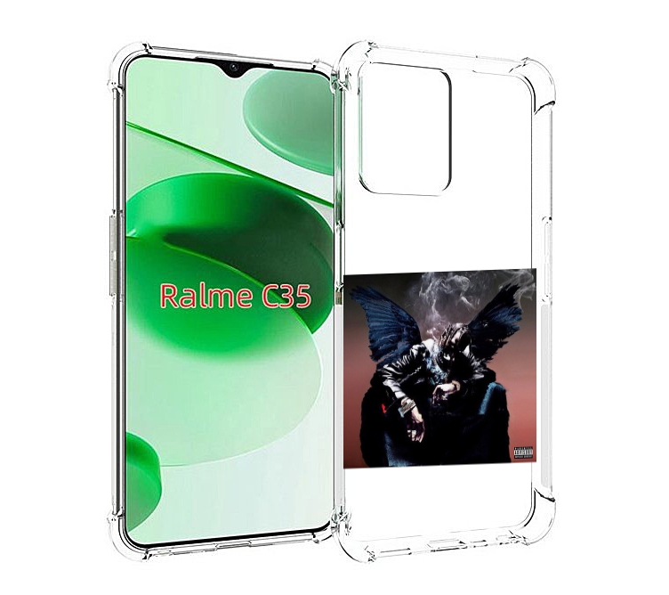 

Чехол MyPads Travis Scott - Birds In The Trap Sing McKnight для Realme C35, Прозрачный, Tocco