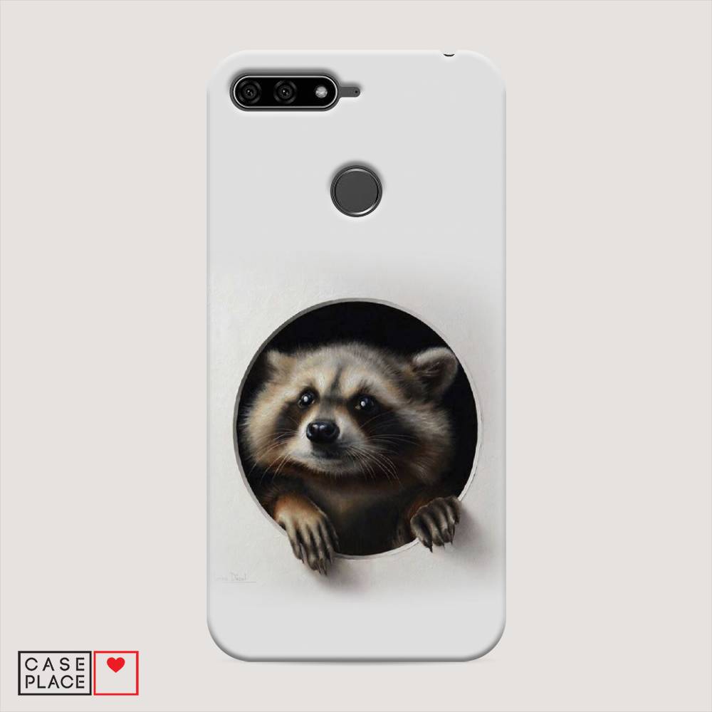 

Чехол Awog "Любопытный енот" для Huawei Y6 Prime 2018, 65720-1