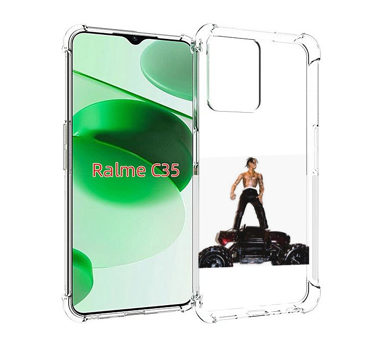 

Чехол MyPads Travis Scott - Rodeo для Realme C35 / Narzo 50A Prime, Прозрачный, Tocco