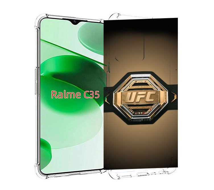 

Чехол MyPads UFC единоборства мужской для Realme C35 / Narzo 50A Prime, Прозрачный, Tocco