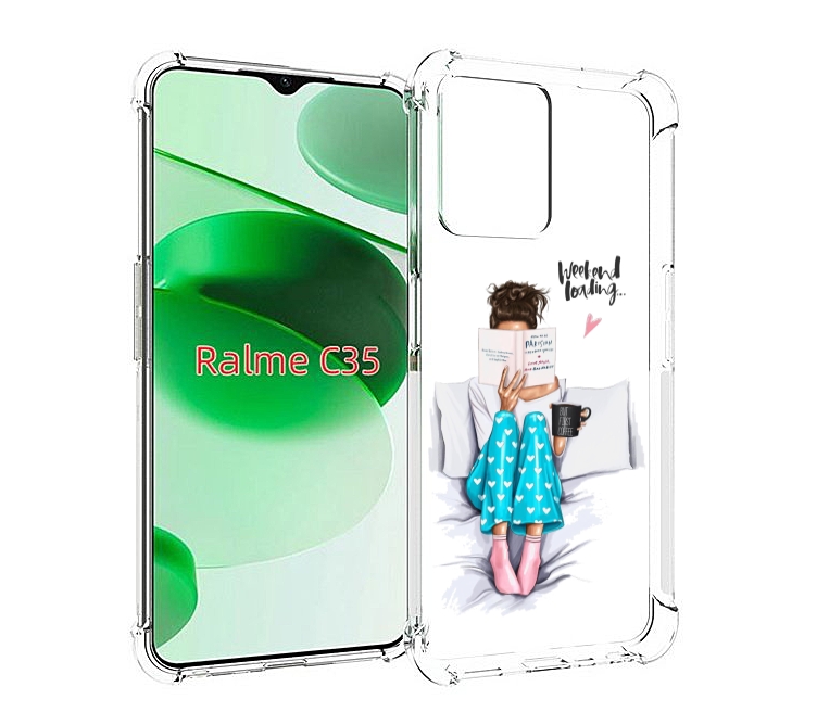 

Чехол MyPads Weekend-loading для Realme C35 / Narzo 50A Prime, Прозрачный, Tocco