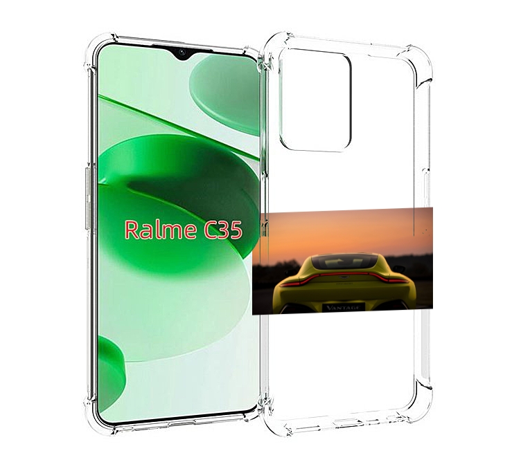 

Чехол MyPads aston martin для Realme C35 / Narzo 50A Prime, Прозрачный, Tocco