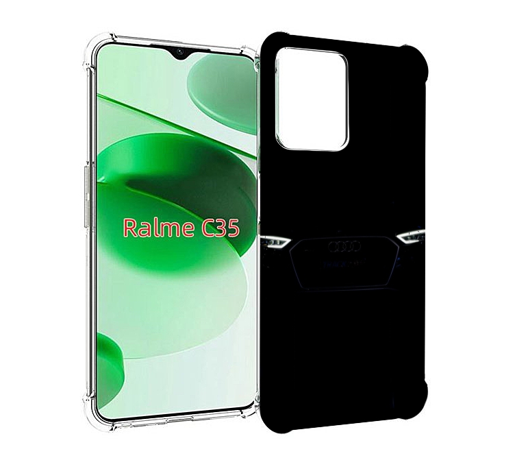 

Чехол MyPads audi 3 мужской для Realme C35 / Narzo 50A Prime, Прозрачный, Tocco