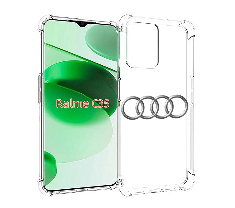 

Чехол MyPads audi-7 мужской для Realme C35 / Narzo 50A Prime, Прозрачный, Tocco