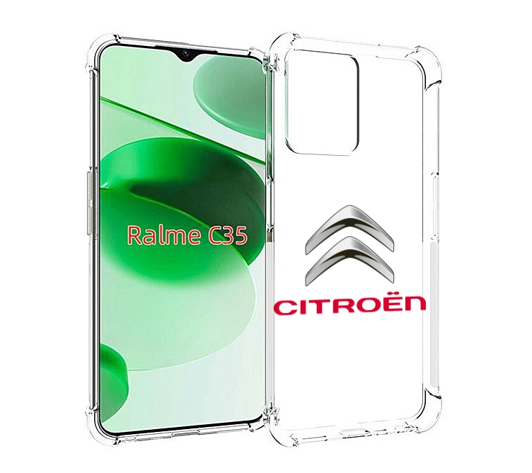 

Чехол MyPads citroen-3 мужской для Realme C35 / Narzo 50A Prime, Прозрачный, Tocco