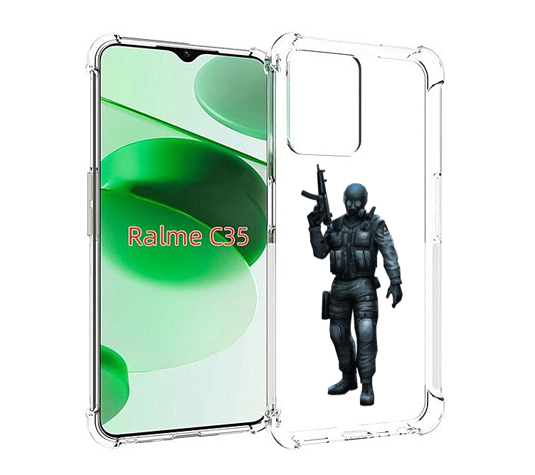 

Чехол MyPads crossfire для Realme C35 / Narzo 50A Prime, Прозрачный, Tocco
