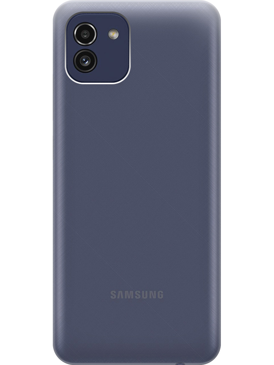 

Силиконовый чехол на Samsung Galaxy A03 прозрачный, 735001331